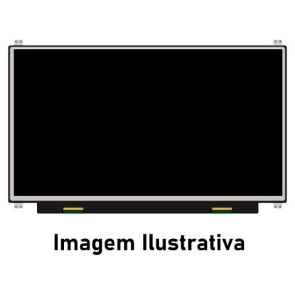 Imagem de Ecrã p/ Portátil 15.6" LED Slim WXGA HD 1366x768 Conetor 40 Pinos Dir. Brackets Superior Inferior Glossy